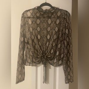 Fashion Nova Mesh Top!